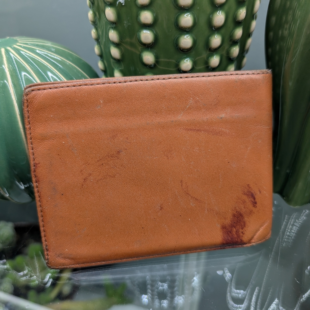 Christian Dior "Project Piece" Mens Brown Leather Wallet - Picture 2 of 7